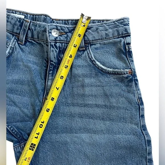 Zara High Waisted baggy fit Denim Jeans Y2k Style Sz 13-14 CM 164 (27x26 Actual) - Picture 5 of 12